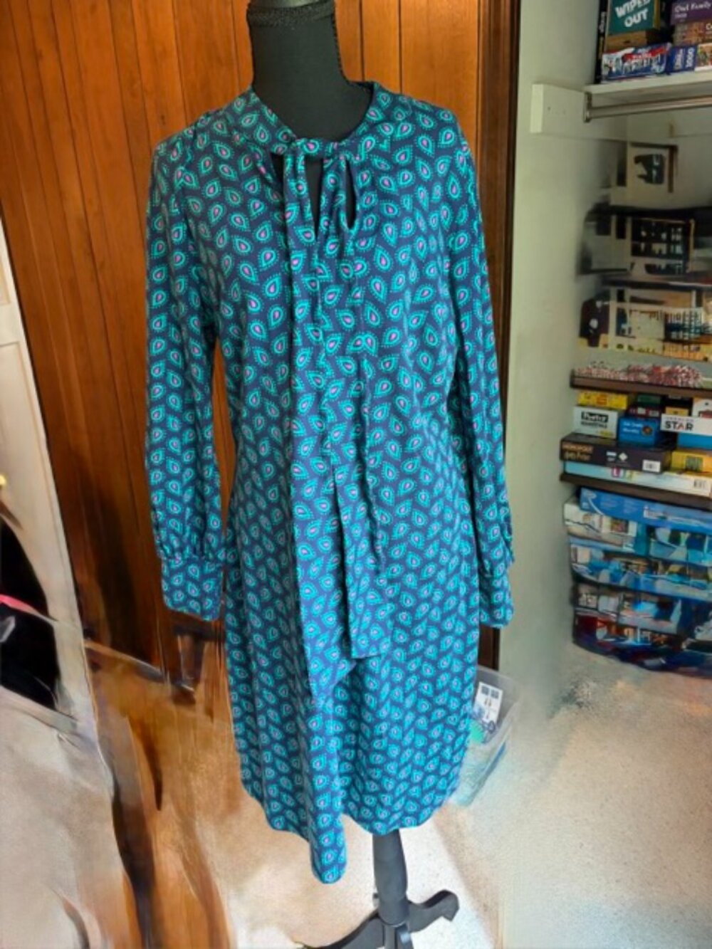 Boden necktie paisley dress